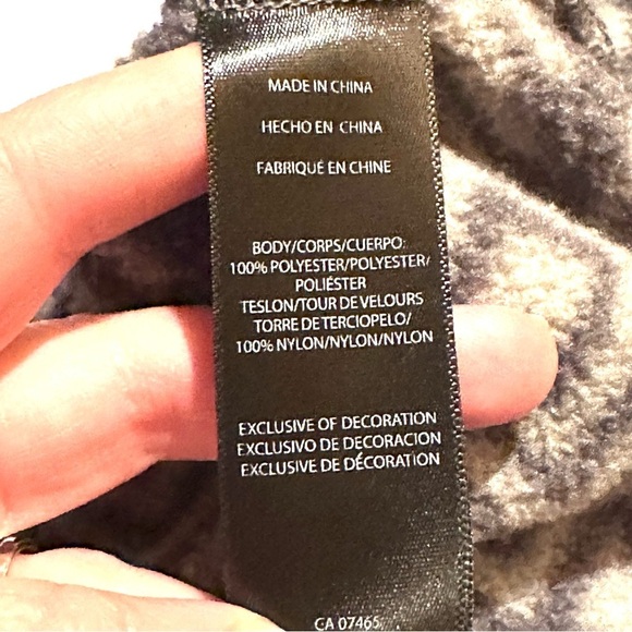 Sierra Designs Gray Geo Print Fleece Pullover Jacket Top Women's L Large - Picture 8 of 8